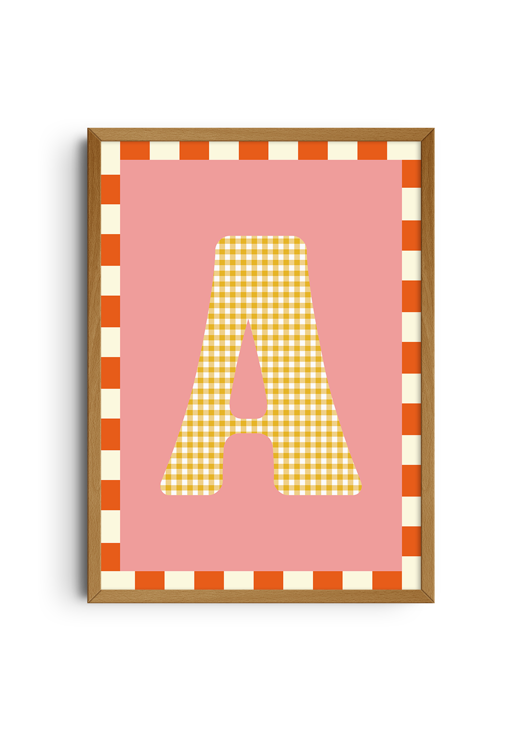 Letterposter Roze