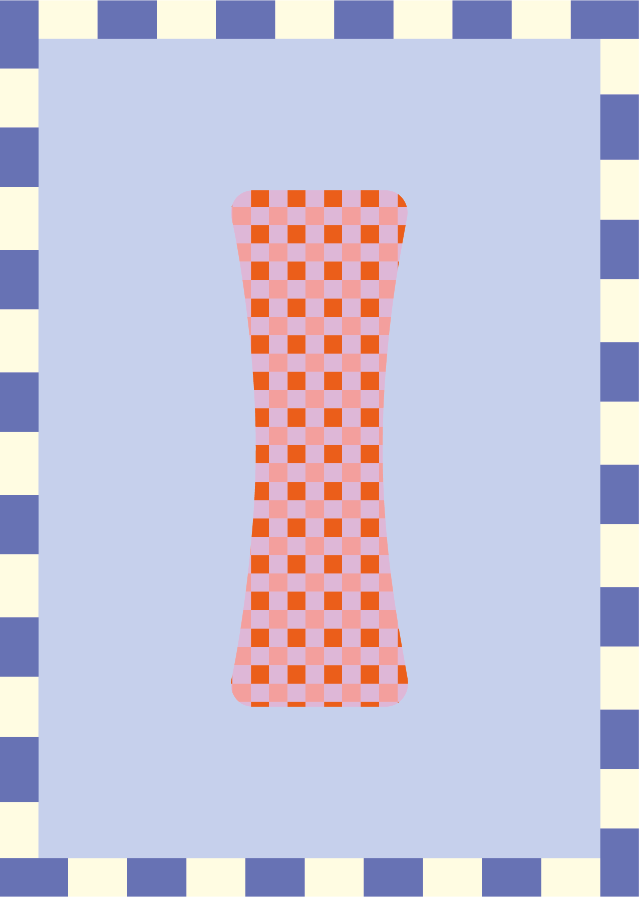 Letterposter Lichtblauw