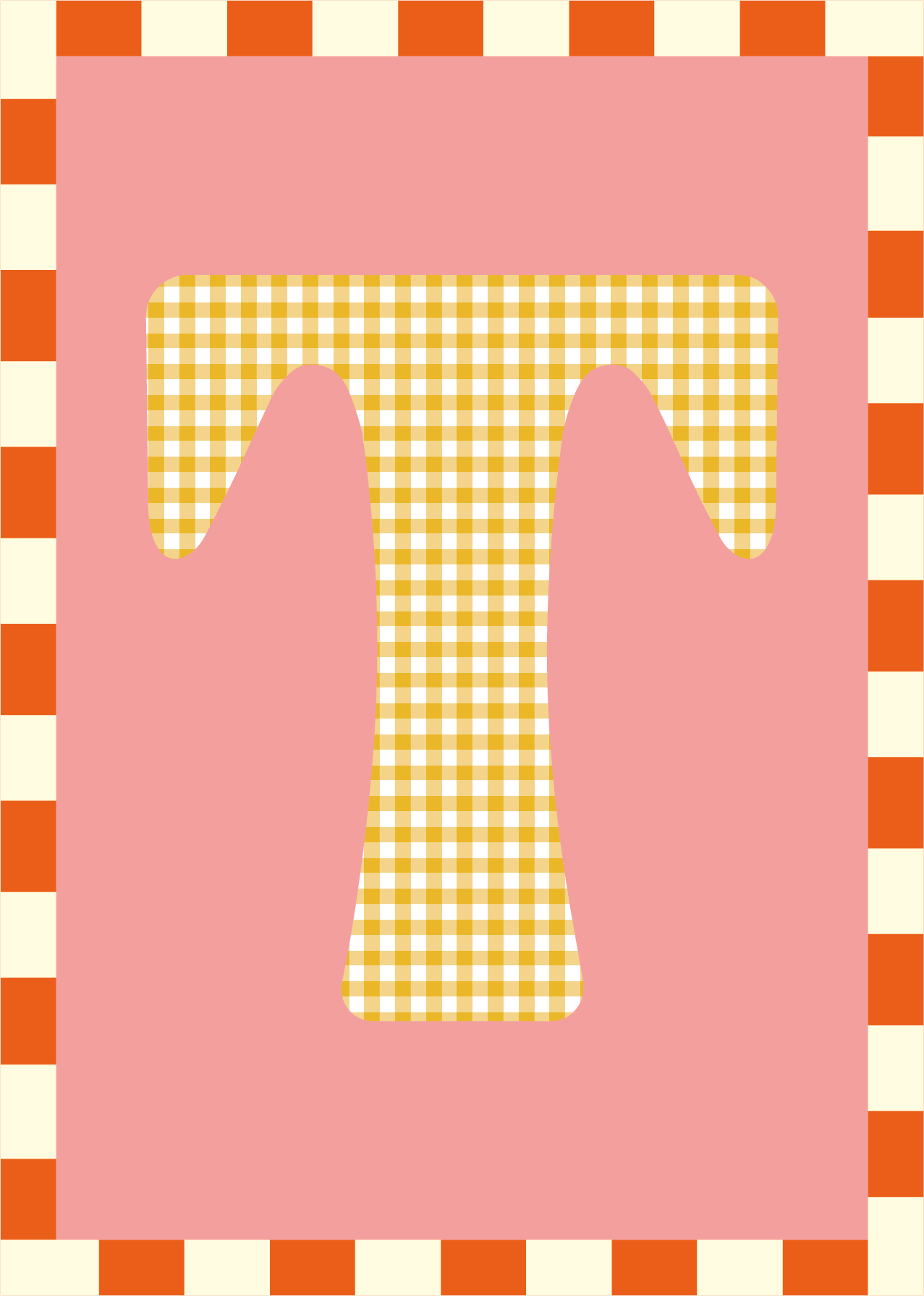 Letterposter Roze