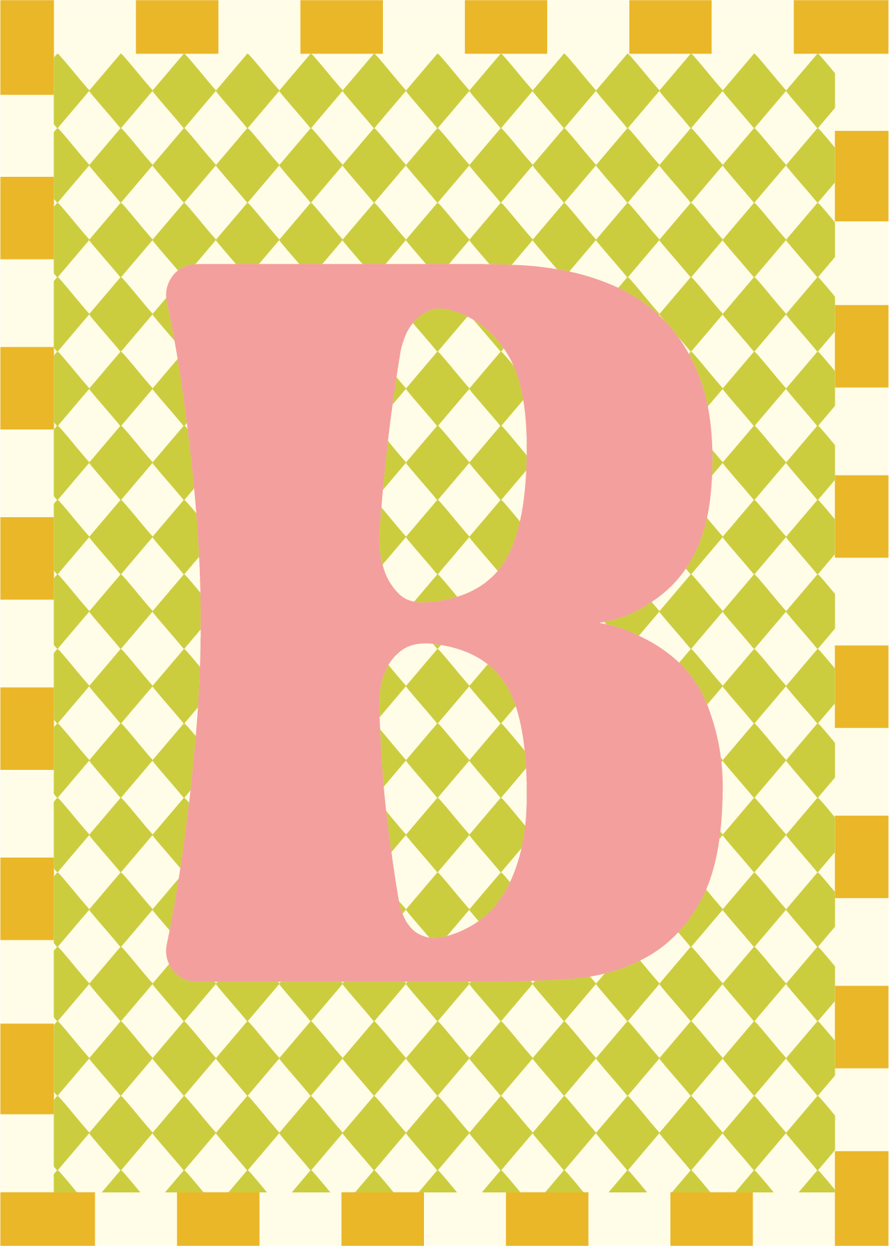 Letterposter Ruit groen