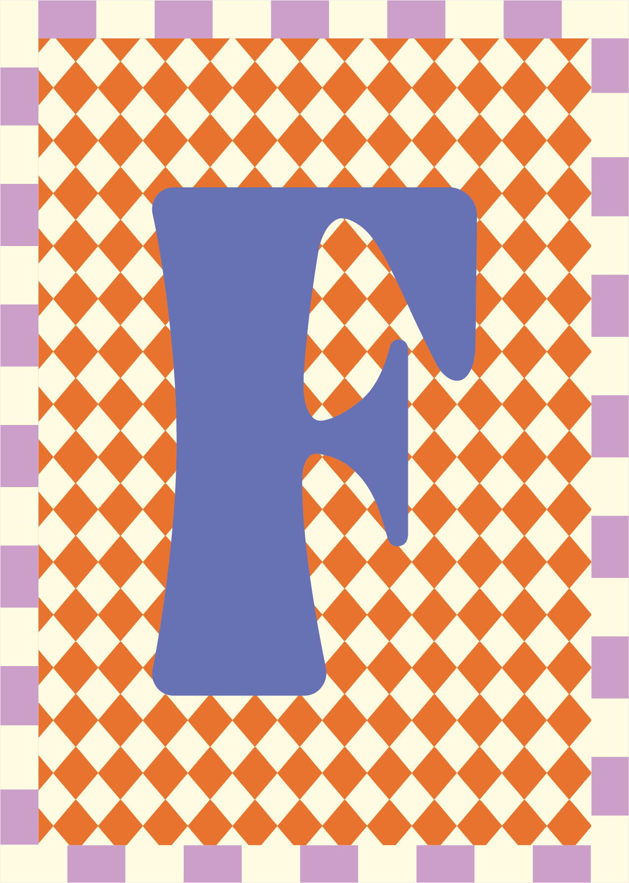 Letterposter Ruit oranje