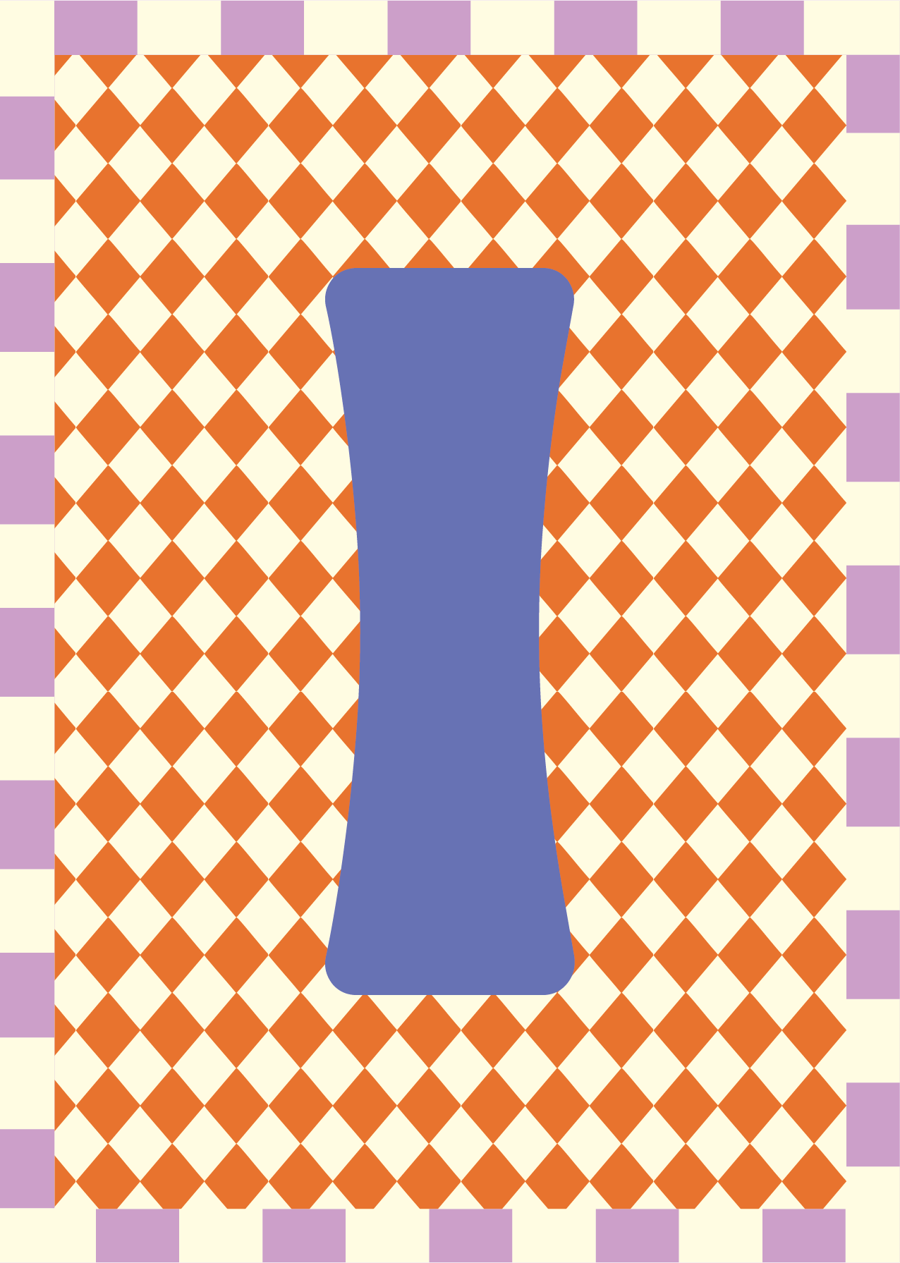 Letterposter Ruit oranje