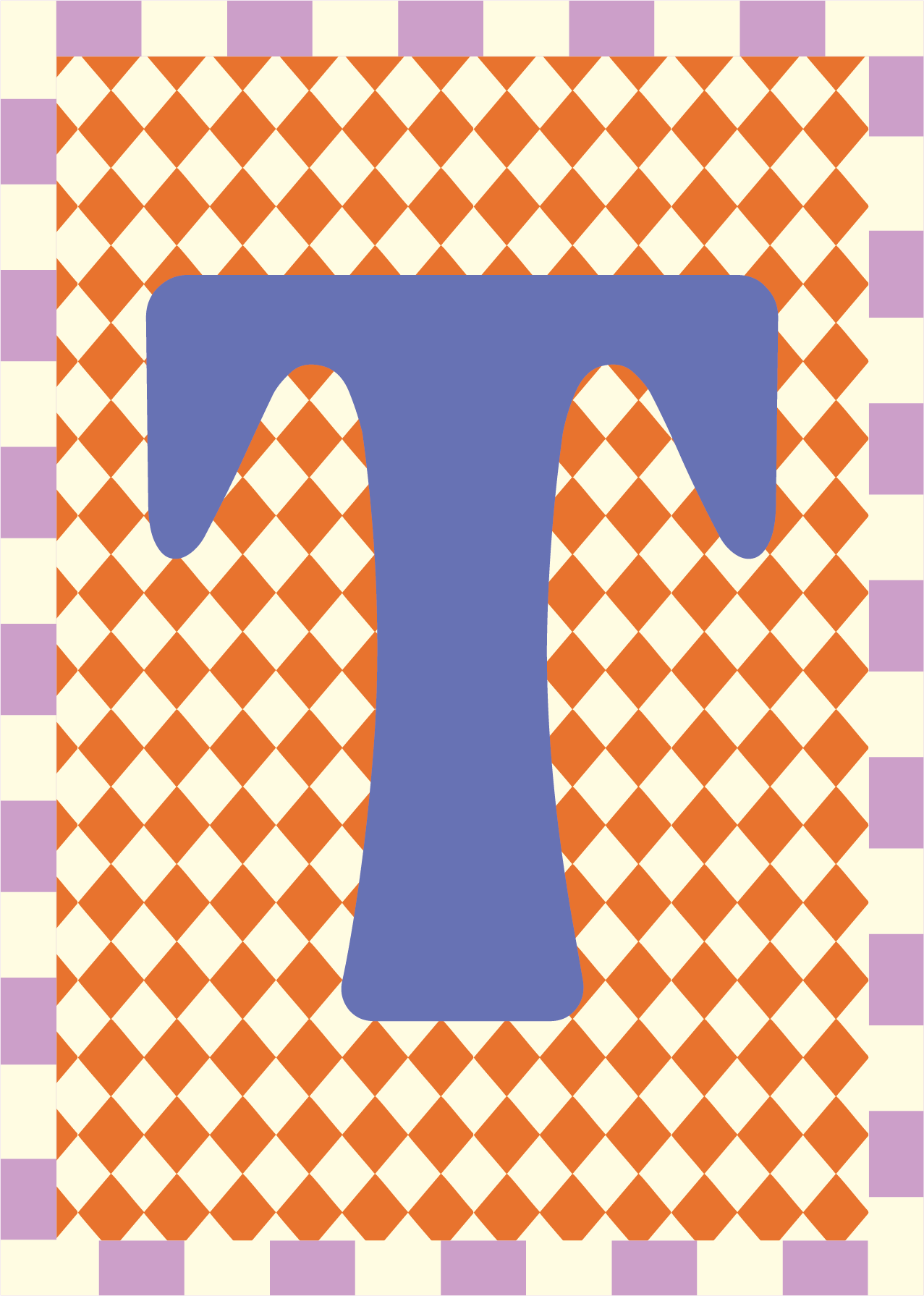 Letterposter Ruit oranje