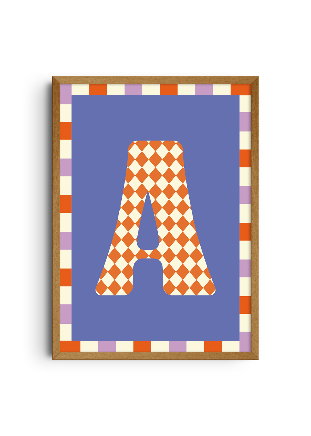 Letterposter Blauw
