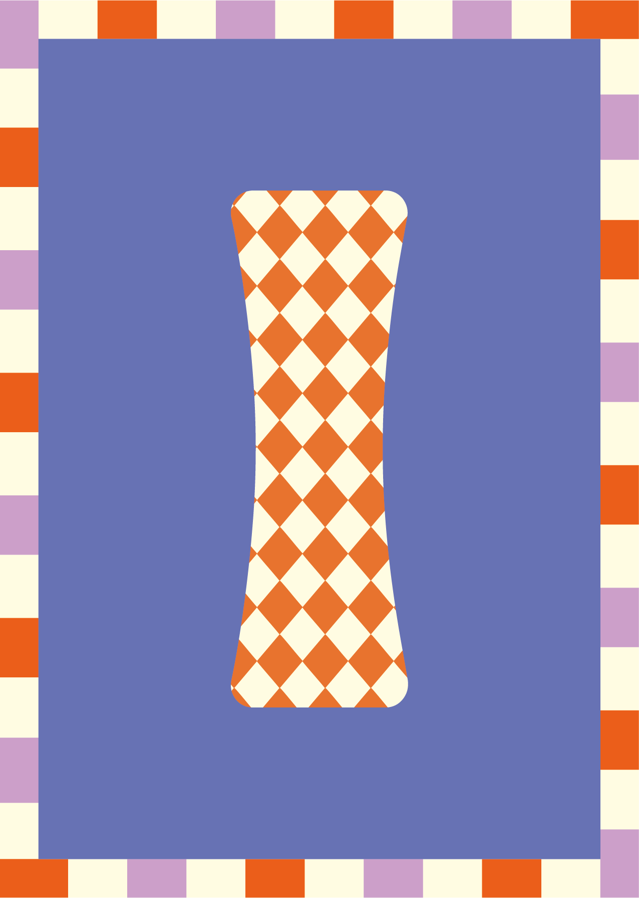 Letterposter Blauw
