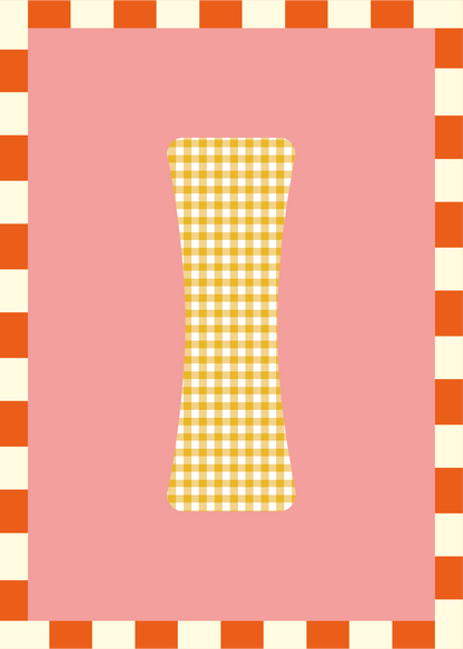 Letterposter Roze