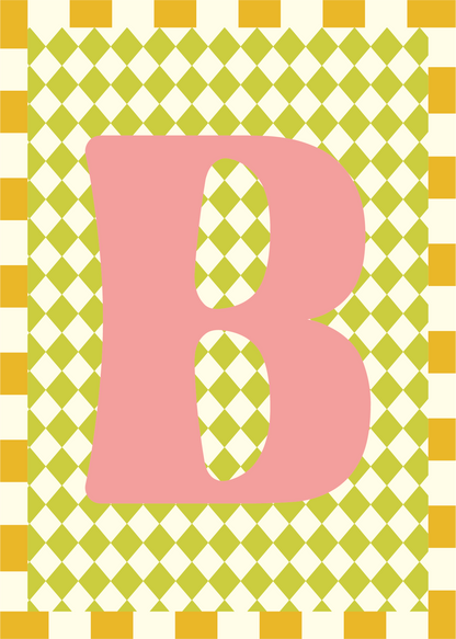 Letterposter Ruit groen