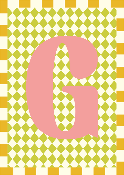 Letterposter Ruit groen