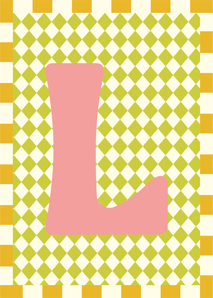 Letterposter Ruit groen