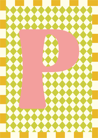 Letterposter Ruit groen