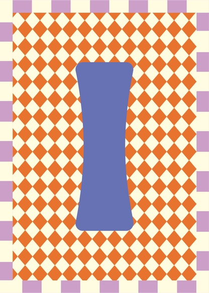 Letterposter Ruit oranje