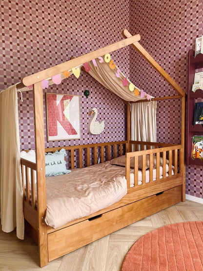 Behang Atelier Chien Geblokt Quilt Roze
