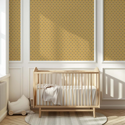 Behang Atelier Chien Vintage Bloemen Geel