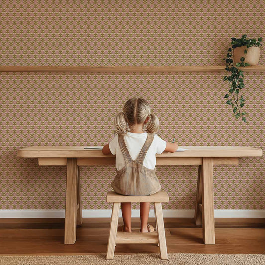 Behang Atelier Chien Vintage Bloemen Roze