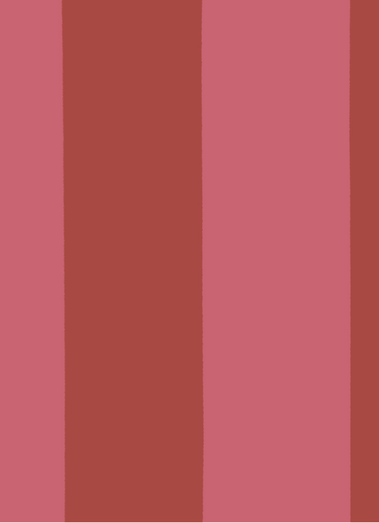 Behang Atelier Chien Brede Strepen Roze Rood