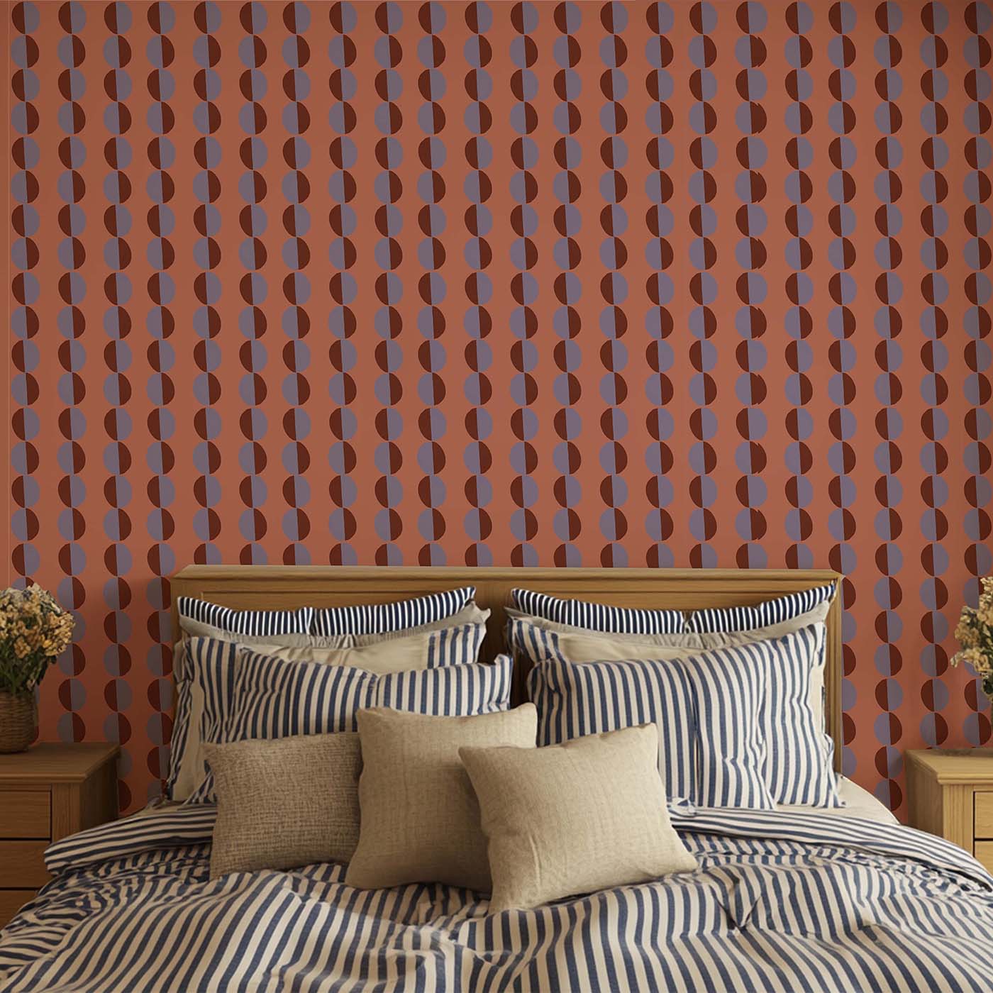 Behang Atelier Chien Cirkels Zalm