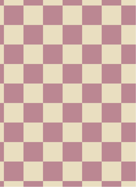 Behang Atelier Chien Dambord Lila