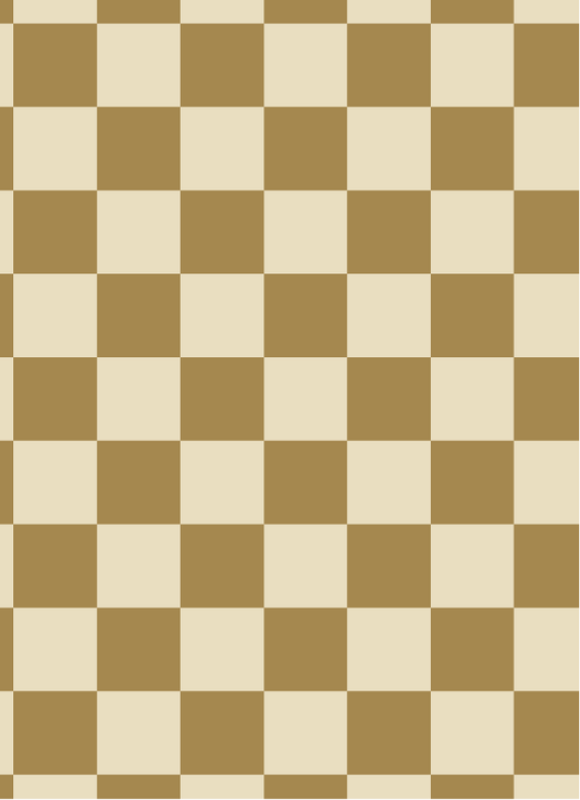 Behang Atelier Chien Dambord Olijfgroen