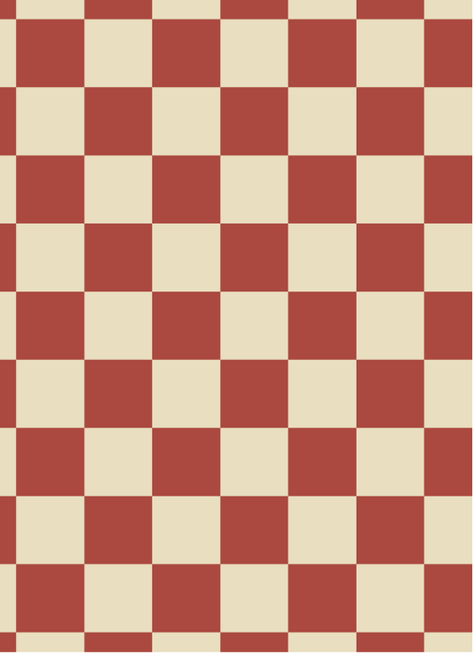 Behang Atelier Chien Dambord Wijnrood