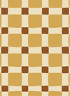 Behang Atelier Chien Geblokt Quilt Okergeel