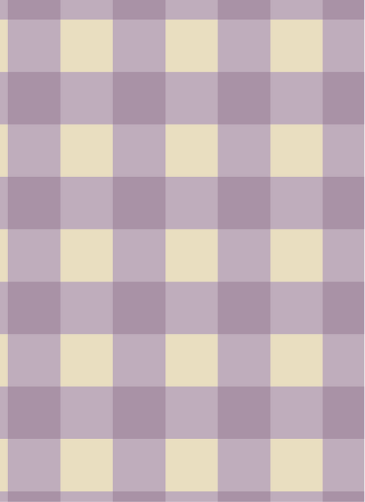 Behang Atelier Chien Gingham Ruiten Lila