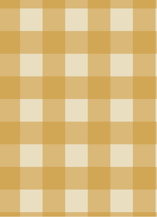 Behang Atelier Chien Gingham Ruiten Okergeel