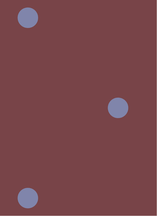 Behang Atelier Chien Polkadot Maxi Bordeaux Blauw