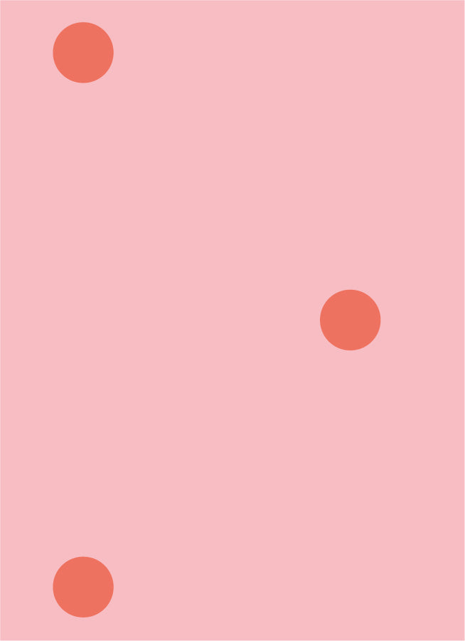 Behang Atelier Chien Polkadot Maxi Roze Rood