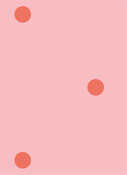 Behang Atelier Chien Polkadot Maxi Roze Rood