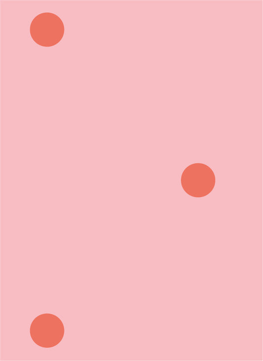 Behang Atelier Chien Polkadot Maxi Roze Rood