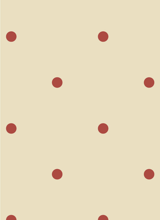 Behang Atelier Chien Polkadot Mini Wijnrood