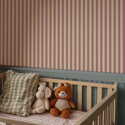 Behang Atelier Chien Smalle Strepen Lila