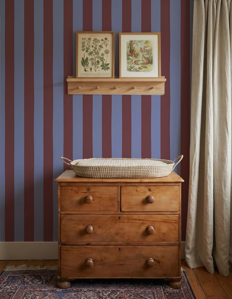 Behang Atelier Chien Brede Strepen Groen Okergeel